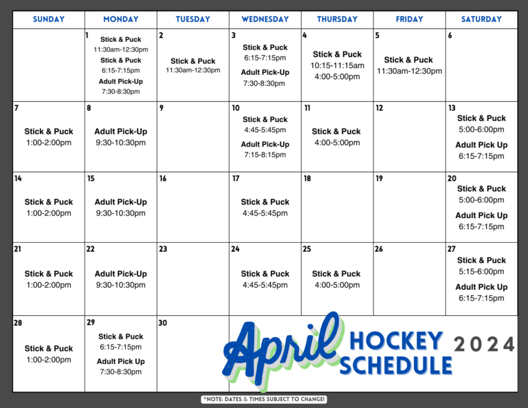 April Hockey